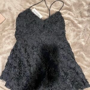 Urban Outfitters Black Rose Dress